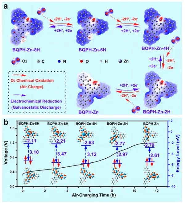 南开大学JACS： 质子存储可空气充电的Zn/有机物电池